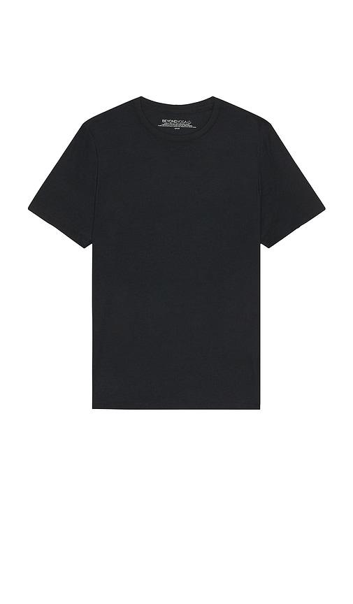 Beyond Yoga Always Beyond Crew Tee 2.0 in Blue by BEYOND YOGA