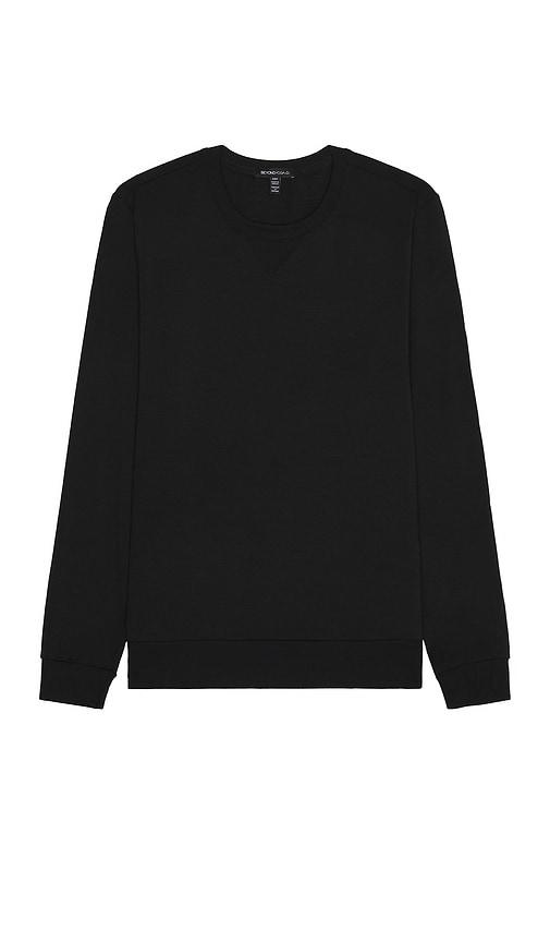 Beyond Yoga Always Beyond Pullover Crew in Black by BEYOND YOGA