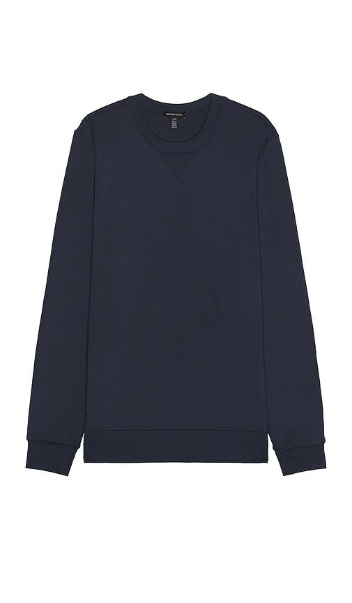 Beyond Yoga Always Beyond Pullover Crew in Blue by BEYOND YOGA