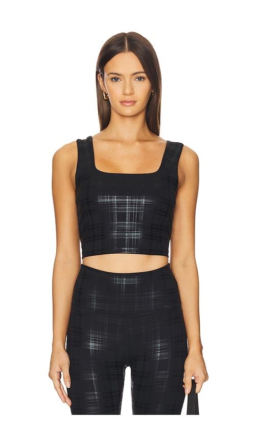Beyond Yoga Beyond The Studio High Cropped Tank Top in Black by BEYOND YOGA