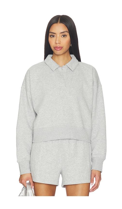 Beyond Yoga Luxefleece Collared Sweatshirt in Grey by BEYOND YOGA