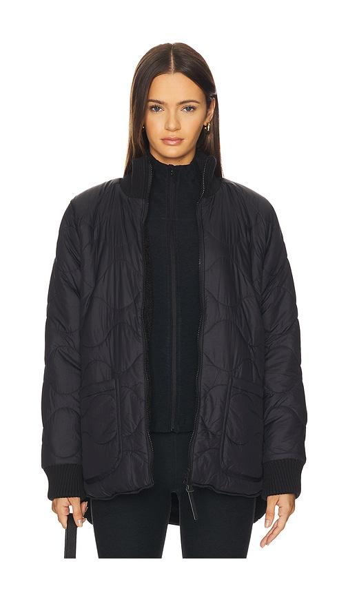Beyond Yoga Reversible Quilted Jacket in Black by BEYOND YOGA
