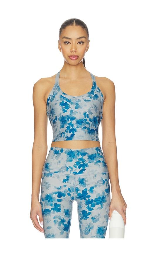Beyond Yoga Softmark On The Up Cropped Tank Top in Blue by BEYOND YOGA