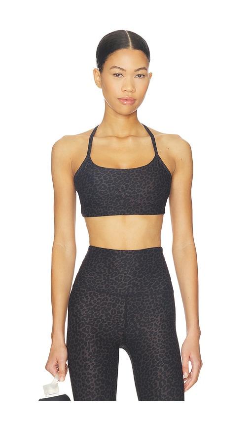Beyond Yoga Softmark Slim Racerback Sports Bra in Brown by BEYOND YOGA
