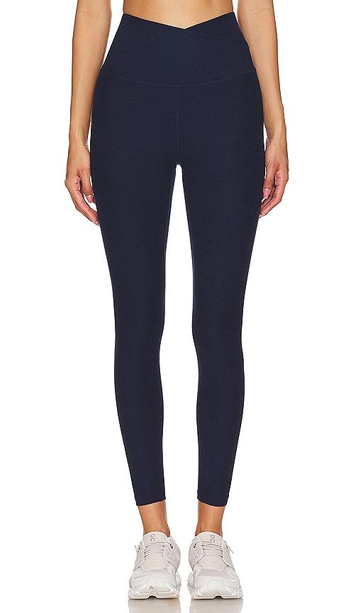 Beyond Yoga Spacedye At Your Leisure Midi Legging in Navy by BEYOND YOGA