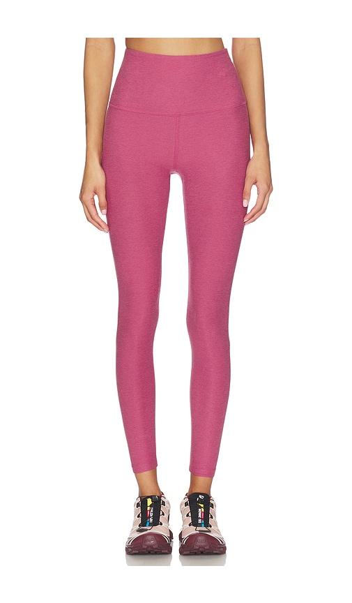 Beyond Yoga Spacedye Caught in The Midi High Waisted Legging in Mauve by BEYOND YOGA