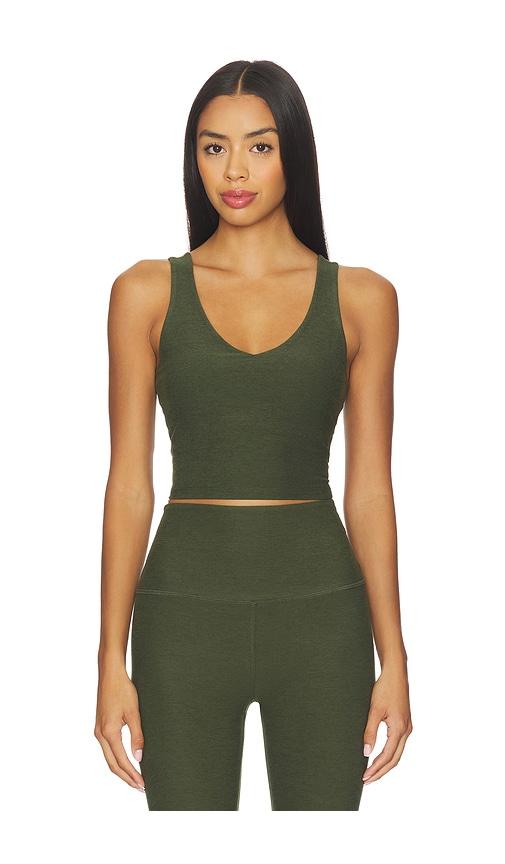 Beyond Yoga Spacedye Good Day Cropped Tank Top in Dark Green by BEYOND YOGA