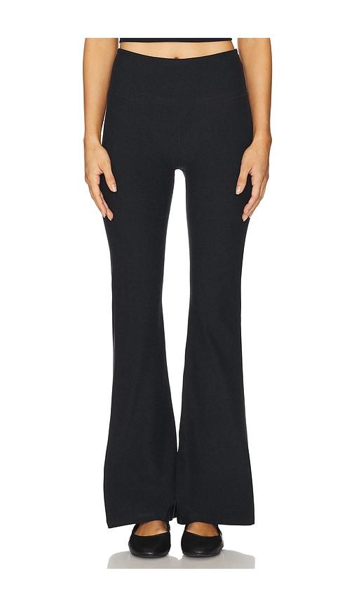 Beyond Yoga Spacedye Midrise Bootcut Pant in Black by BEYOND YOGA
