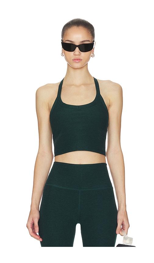 Beyond Yoga Spacedye On The Up Cropped Tank Top in Green by BEYOND YOGA