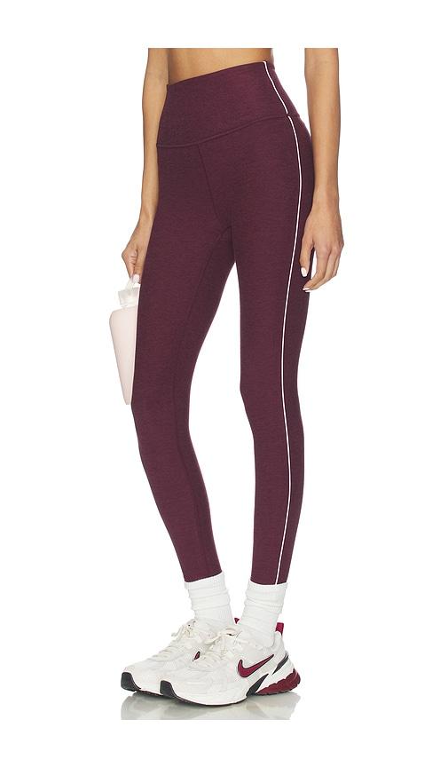 Beyond Yoga Spacedye Ready Midi Legging in Burgundy by BEYOND YOGA