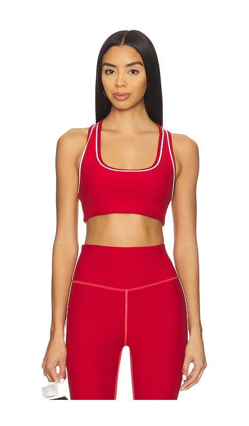 Beyond Yoga Spacedye Ready Sports Bra in Red by BEYOND YOGA