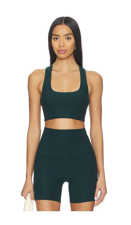 Beyond Yoga Spacedye Simplicity 2.0 Sports Bra in Green by BEYOND YOGA
