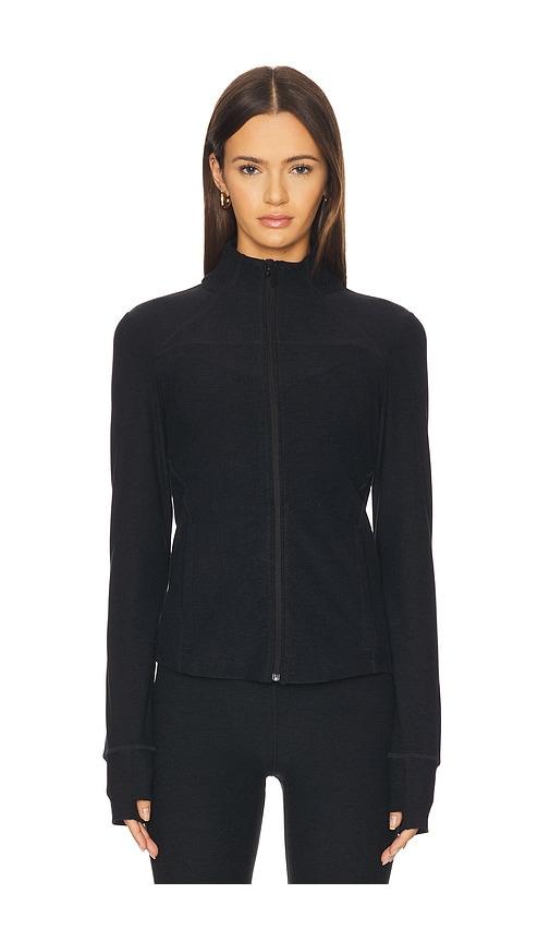 Beyond Yoga Spacedye Trails Active Jacket in Black by BEYOND YOGA