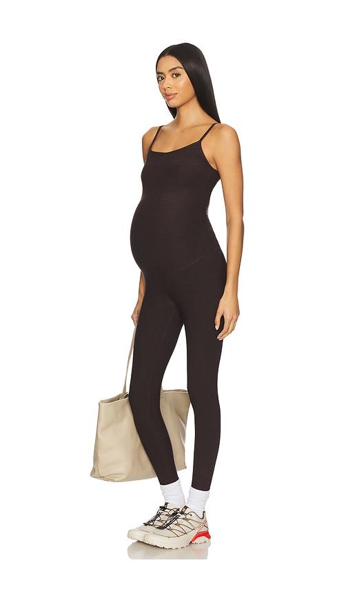 Beyond Yoga Spacedye Uplevel Maternity Jumpsuit in Brown by BEYOND YOGA