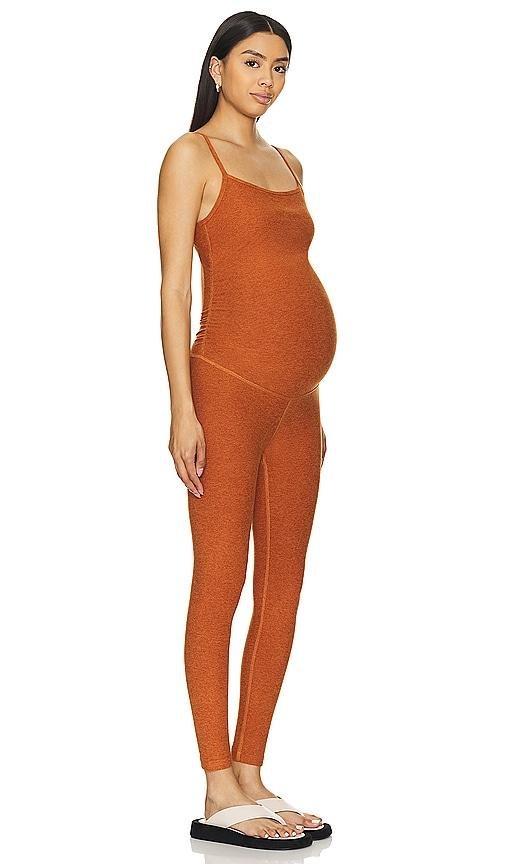 Beyond Yoga Spacedye Uplevel Maternity Jumpsuit in Rust by BEYOND YOGA