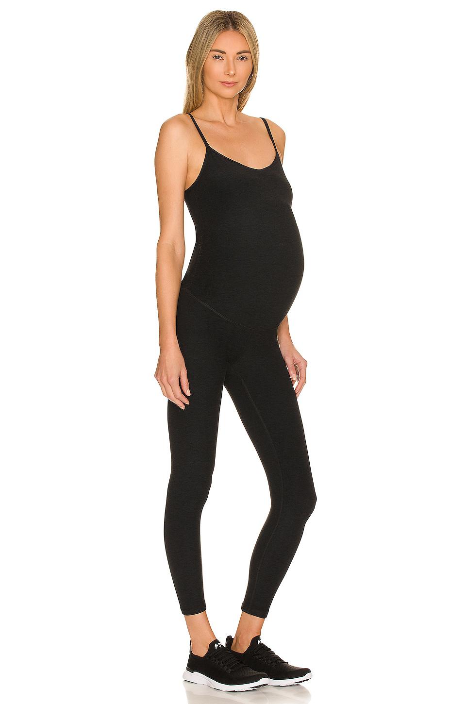 Beyond Yoga Spacedye Uplift Maternity Jumpsuit in Black by BEYOND YOGA