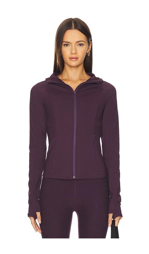 Beyond Yoga Zip Front Hooded Jacket in Purple by BEYOND YOGA
