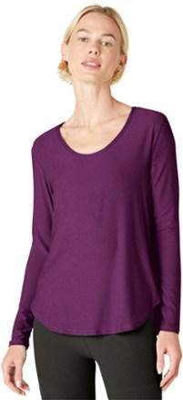 Scooped Long-Sleeve Pullover Shirt by BEYOND YOGA