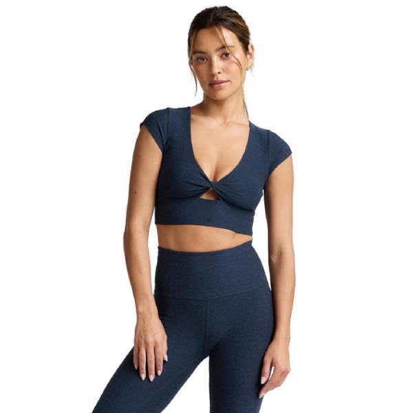 Spacedye Front Twist Crop Top by BEYOND YOGA