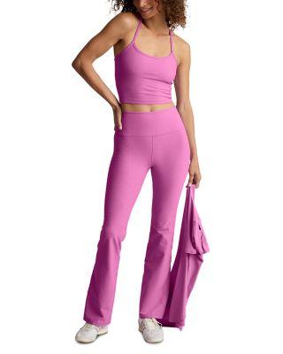 Spacedye Slim Racerback Cropped Tank in Sunset Violet Heather by BEYOND YOGA