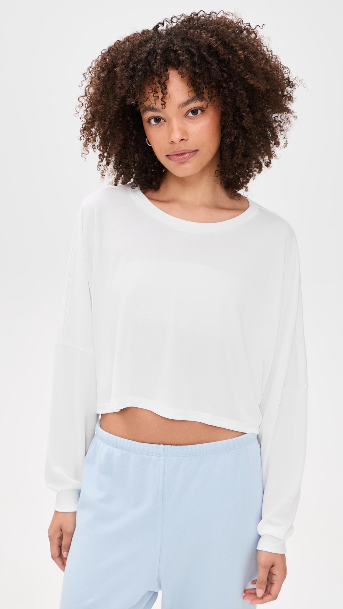 Studio Luxe Cropped Long Sleeve Tee by BEYOND YOGA