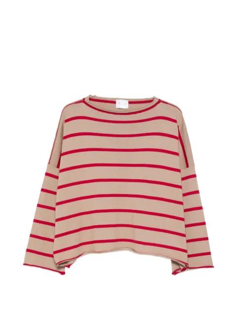 striped round-neck sweater by BEYOU