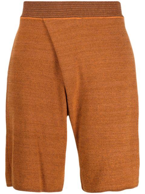 two-pocket knee-length shorts by BIANCA SAUNDERS