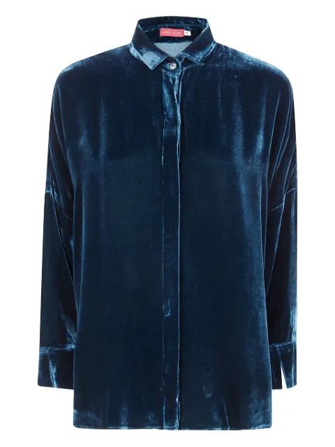 velvet shirt by BIANCO LEVRIN