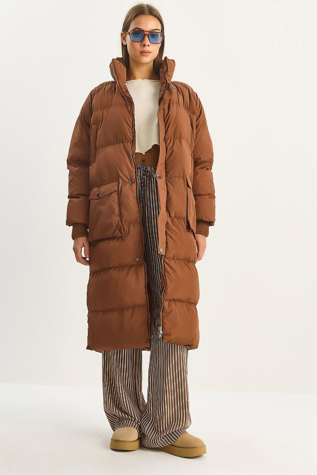 Oversize Long Puffer Coat by BIANCO LUCCI