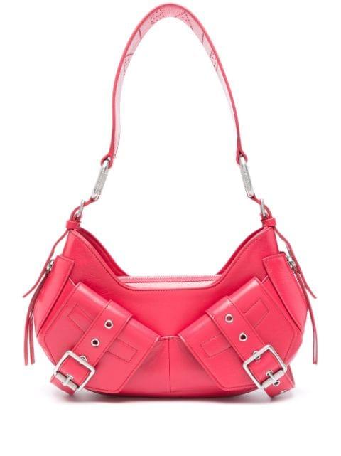 Y2K small leather shoulder bag by BIASIA