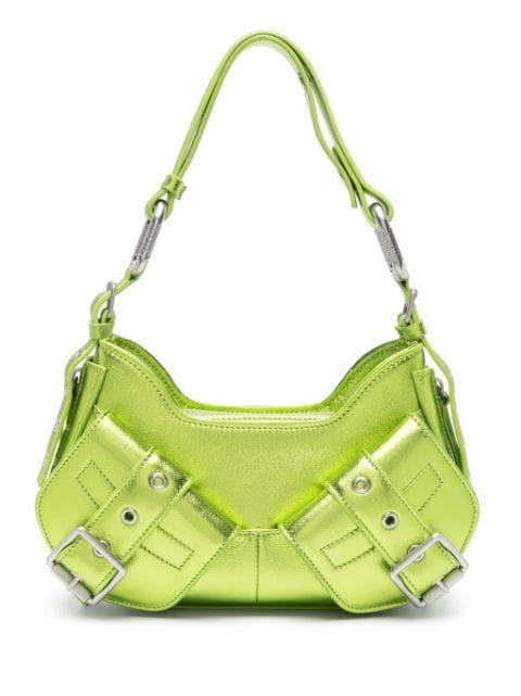 Y2K small leather shoulder bag by BIASIA