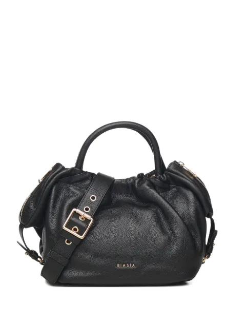 logo-plaque tote bag by BIASIA
