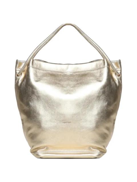 metallic-effect tote bag by BIASIA