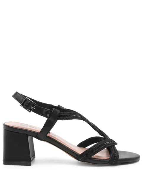 60mm rhinestone-embellished sandals by BIBI LOU
