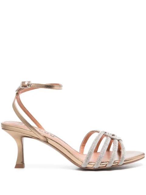 70mm rhinestone-embellished sandals by BIBI LOU