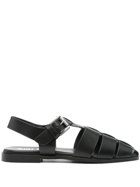 leather flat sandals by BIBI LOU