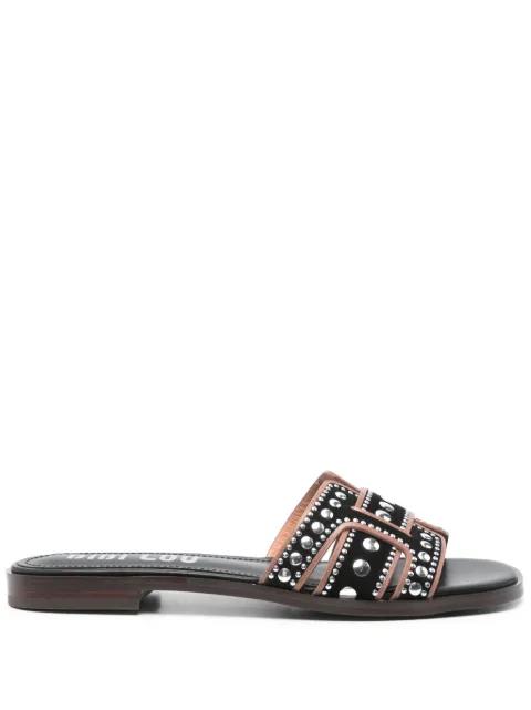 stud-embellished flat sandals by BIBI LOU