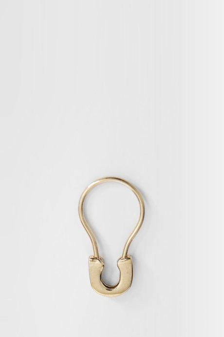 Gold-Plated Small Safety Pin Earring by BIIS