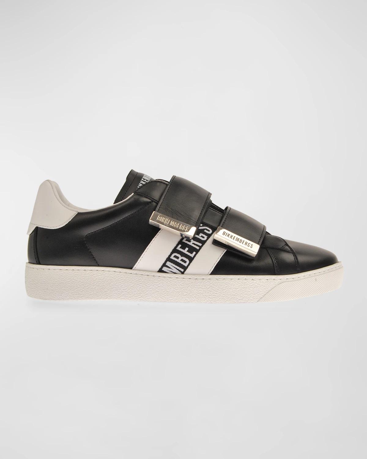 Men's Double Strap Low-Top Sneakers by BIKKEMBERGS