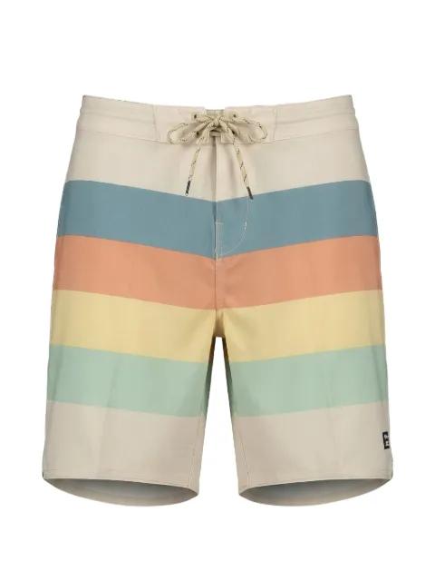 73 Low Tide horizontal-stripe swim shorts by BILLABONG