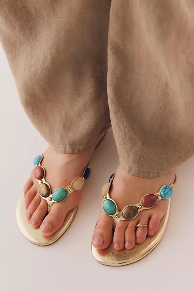 Farasha Beaded Thong Sandals by BILLINI | FREE PEOPLE