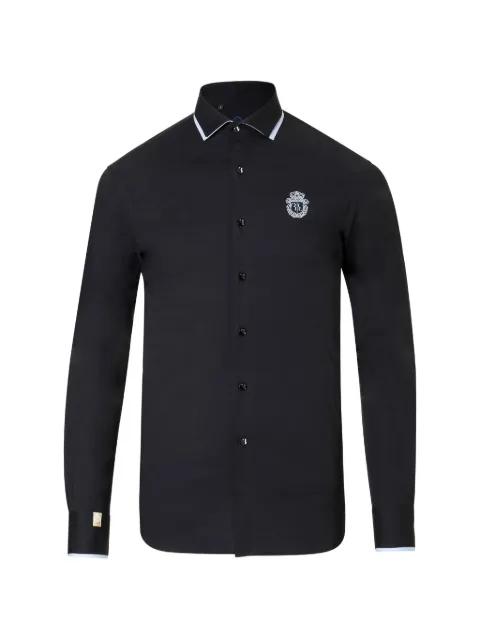 Amede crest-embroidered shirt by BILLIONAIRE