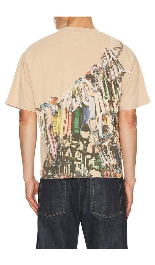 Billionaire Boys Club Climb Boxy Tee in Cream by BILLIONAIRE BOYS CLUB