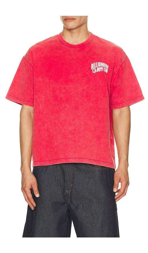 Billionaire Boys Club Faded Curve Tee in Red by BILLIONAIRE BOYS CLUB