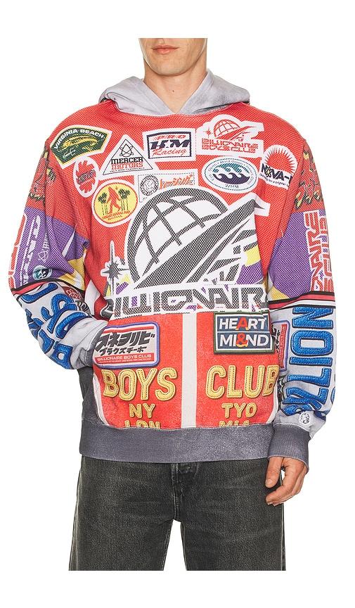 Billionaire Boys Club Outside Hoodie in Red by BILLIONAIRE BOYS CLUB
