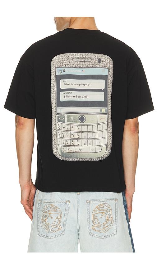 Billionaire Boys Club Text Cropped Tee in Black by BILLIONAIRE BOYS CLUB