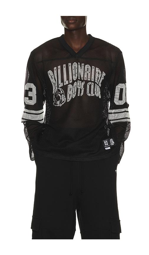 Billionaire Boys Club Zone Long Sleeve Mesh Tee in Black by BILLIONAIRE BOYS CLUB