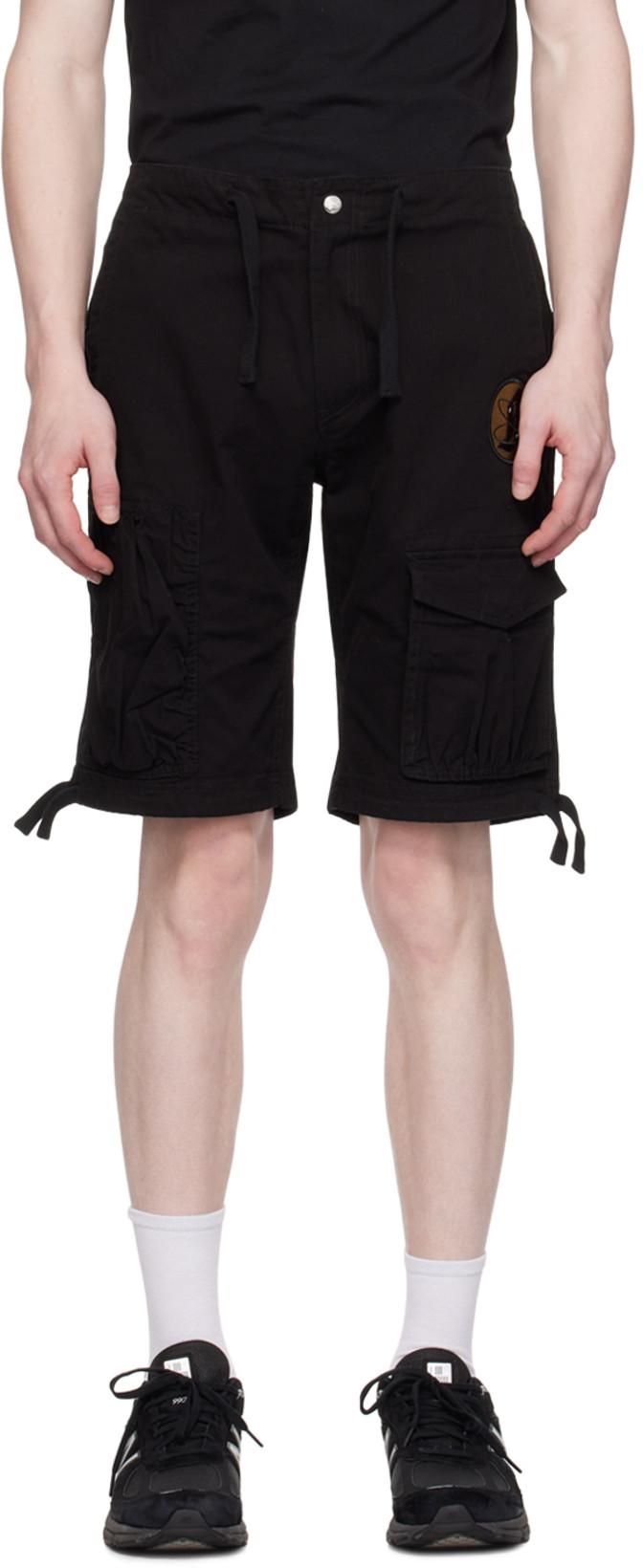 Black Patch Shorts by BILLIONAIRE BOYS CLUB