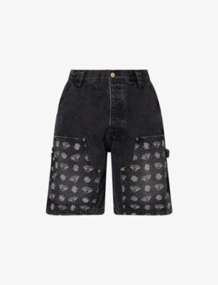Diamond Dollar Regular-Fit Denim Shorts by BILLIONAIRE BOYS CLUB