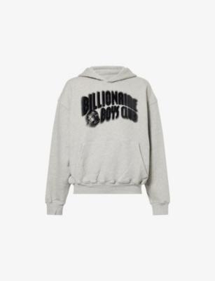 Distorted-Logo Relaxed-Fit Cotton Hoody by BILLIONAIRE BOYS CLUB